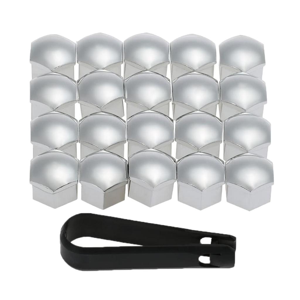 

20PCS Wheel Lug Nut Covers Colorful Nylon Cap Nuts Universal Accessory Kit for Car Wheels Repair and Decoration