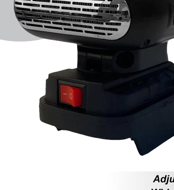 

Car Heater Battery Powered 90 Rotatable Auto Defogger Bedroom Electric Heater for Factory Office Dorm Camping Drivers Cars CN