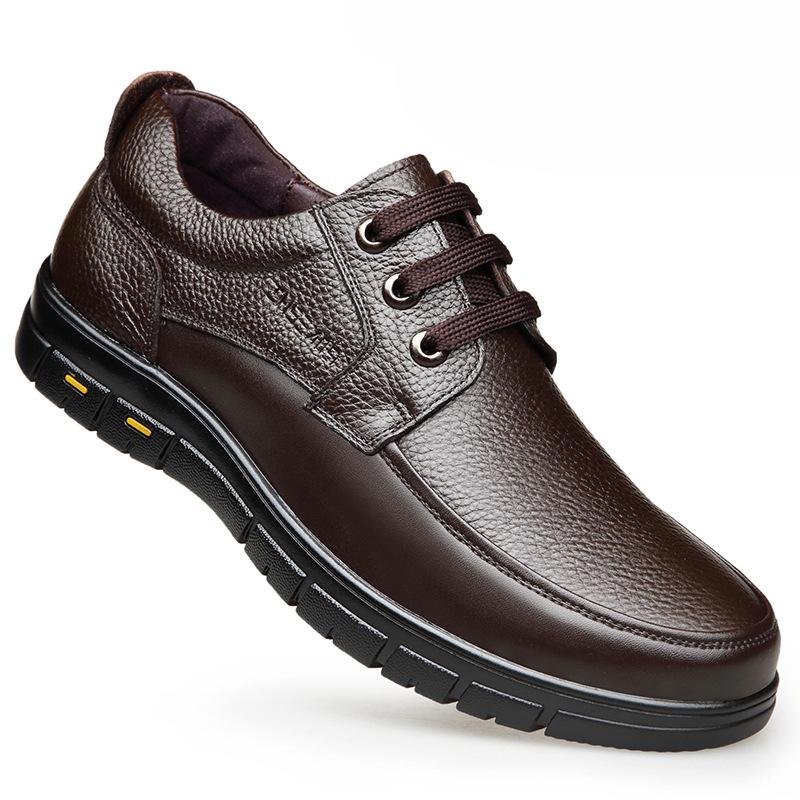 Men's Genuine Leather Casual Shoes Retro Handmade Soft Sole Light Business Shoes for Men Outdoor Leisure Driving Men's Casuals