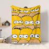 1Pc Simpson Family Portrait Blanket Soft And Comfortable Casual Warm Camping Travel Christmas Halloween Xmas Gift Em9241