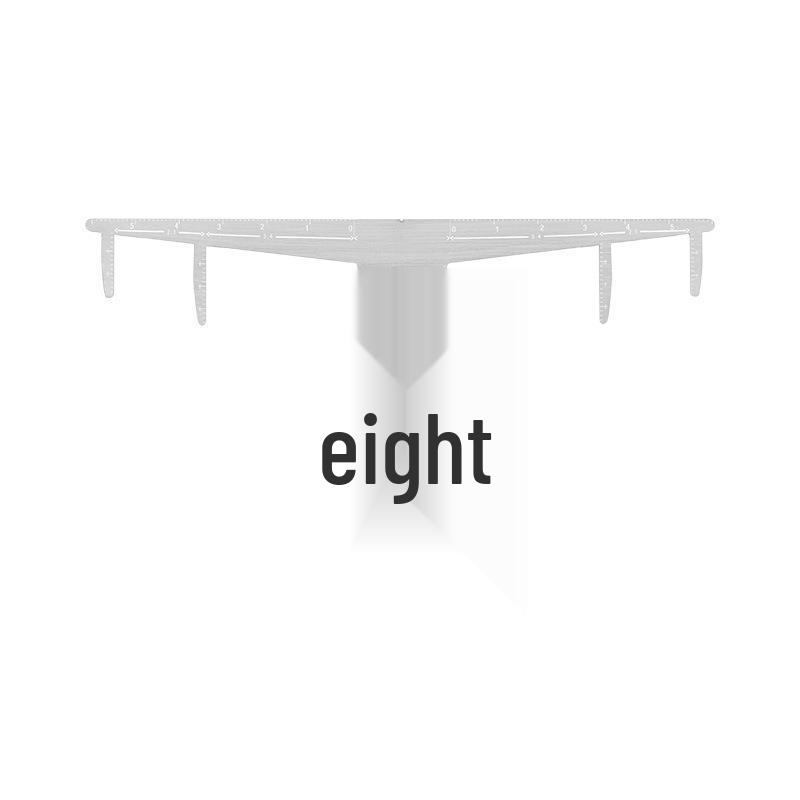 Нержавеющая сталь второго поколения Линейка для бровей с трехточечной фиксацией для сбалансированных бровей