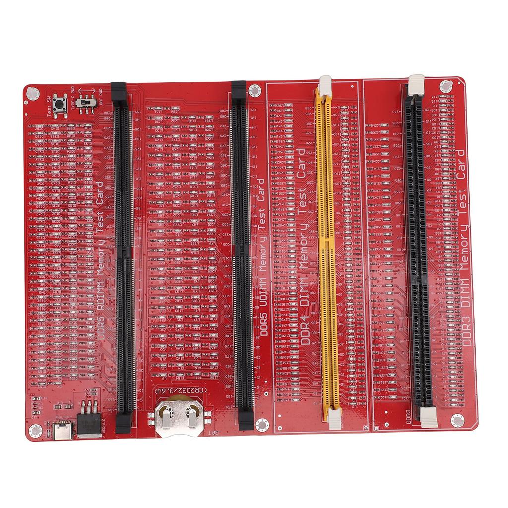 4 in 1 RAM Memory Tester Card Desktop Computer DDR3 DDR4 DDR5 UDMM DDR5 RDIMM Diagnostic Analyzer with Light