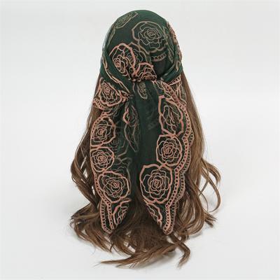 Women Hijab Wrap Shawl Flower Lace Scarves Lady Fashion Wedding Headscarves Female Spring Summer Po Props Accessories