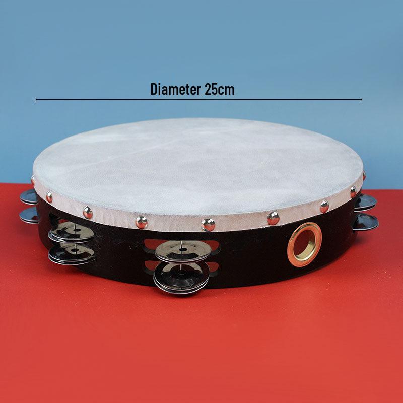 Xinjiang Dance Double-Sided Hand Drum: Kindergarten Orff Instrument Sheepskin Tambourine