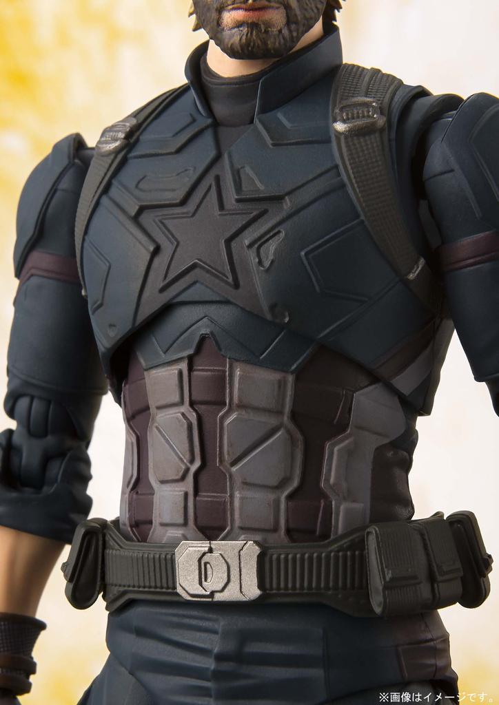 TAMASHII NATIONS Avengers Captain America Infinity 155mm Painted Action Figure S.H.Figuarts (Avengers War) Approx. PVC/ABS