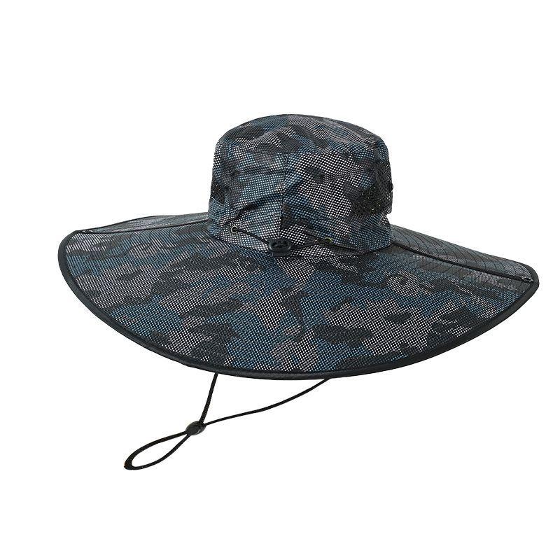 Men's Extra Wide Brim Sun Hat for Summer, Outdoor Hiking Fishing Cap with Large Brim, UV Protection Bucket Hat