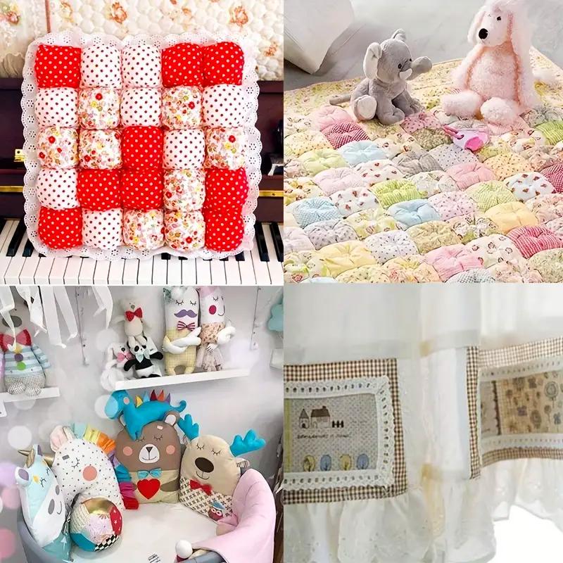 7PC Roll Up Handcrafts Patchwork DIY Crafts Quilting Strip Assorted Patterns Flower Precut Doll Clothings 6.5x110cm
