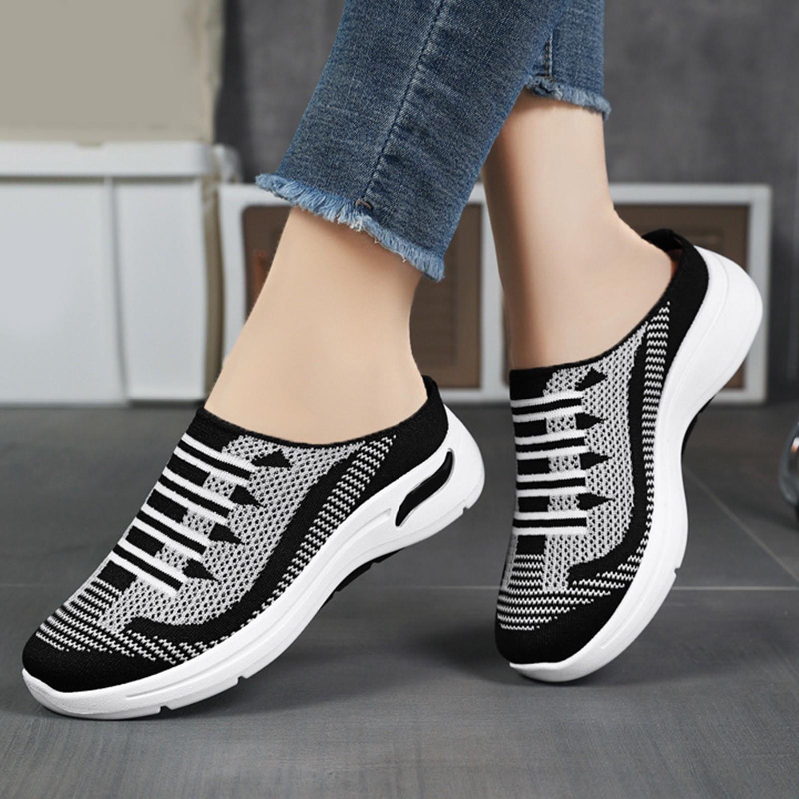 

Женские кроссовки Женская повседневная обувь Весна и лето Повседневная женская обувь Повседневные дышащие полуфлоп-кроссовки 39 чёрный