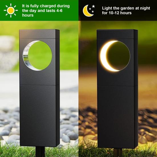 Zewnętrzna lampa solarna LED Super Jasna IP65 Wodoodporna Automatyczne Włączanie/Wyłączanie Łatwa w Instalacji Lampa Solarna Dekoracja Ogrodu