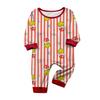 Christmas Family Matching Pajamas Set, Mother Child Baby Print Pajamas Home Clothes Set