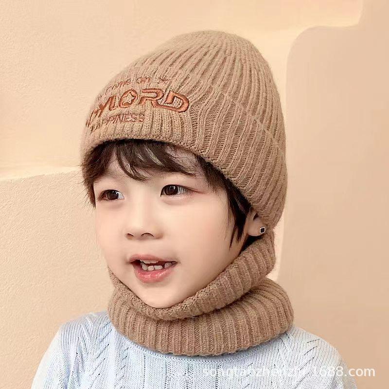 Kids' Trendy Knit Wool Hat: Cute Winter Pullover for Boys & Girls