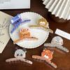 Adorable Large Bear Hair Claw Clip Stylish Acrylic Animal Hair Accessory For Women