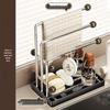 Stainless Steel Multifunctional Kitchen Rack for Cloth & Sponge Storage