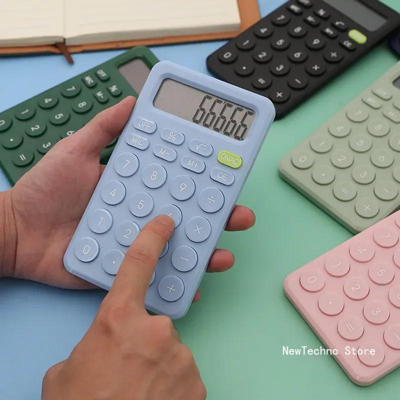 Fashion Candy Color Calculator Learning Office Calculator Accounting Mini Portable 8 Display Large-screen Calculator
