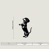 Black Metal Dachshund Wall Art, 2D Iron Dog Decor for Home & Garden Gift