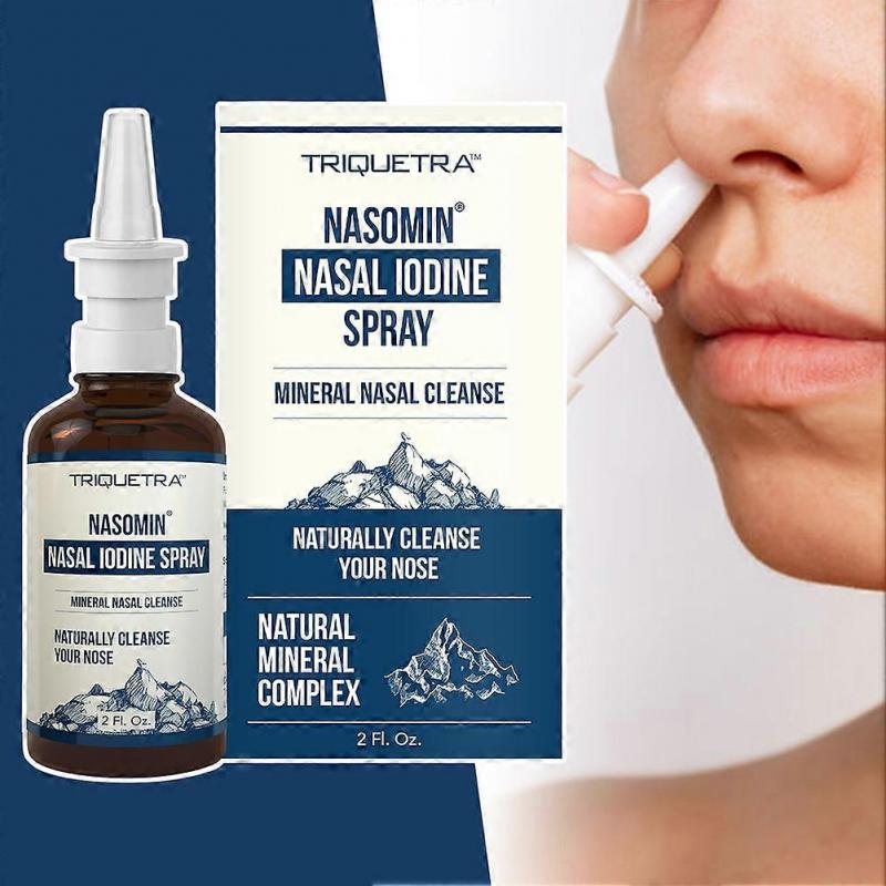 Iodine Nasal Spray - Cleanses & Refreshes Your Nasal Passages - Iodine & Fulvic Acid Blend - 150+ Uses Per Bottle - Natural Mineral Formula