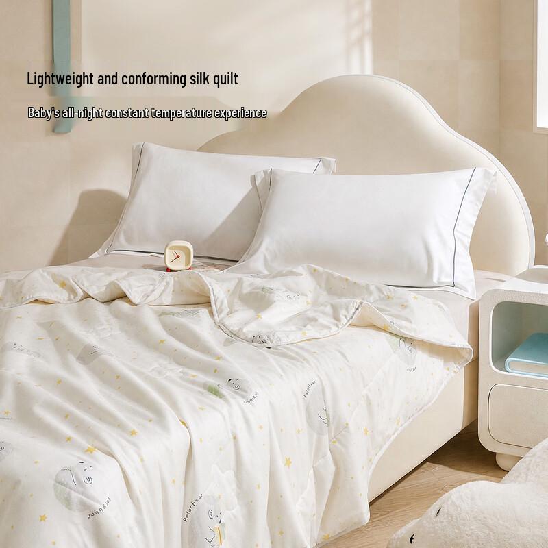 Luolai Kids Class A Antibacterial Silk Summer Quilt