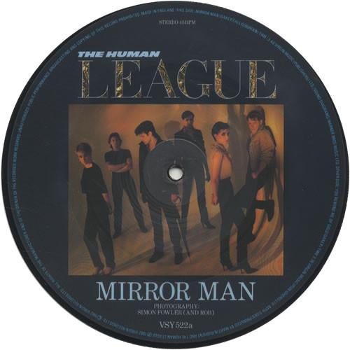 

7inch Record HUMAN LEAGUE Mirror Man VSY522 VIRGIN 1982 UK Dance Electronica Used