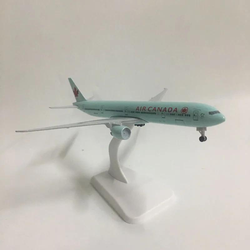 1/400 Model Planes Canada 777 B777 Metal Aircraft Model Plane Toy Replica with Landing Gear Aviation Simulation Collected Gift