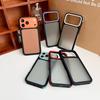 iPhone 17 Pro Max Semi-Transparent Frosted Case with Color Blocking and Drop Protection for Men and Women