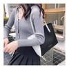 1 Pcs Women's Shopping Bags Casual Large Capacity Women's Patchwork Leather Tote Bag Double Tone Color Shoulder Bag Pu Leather