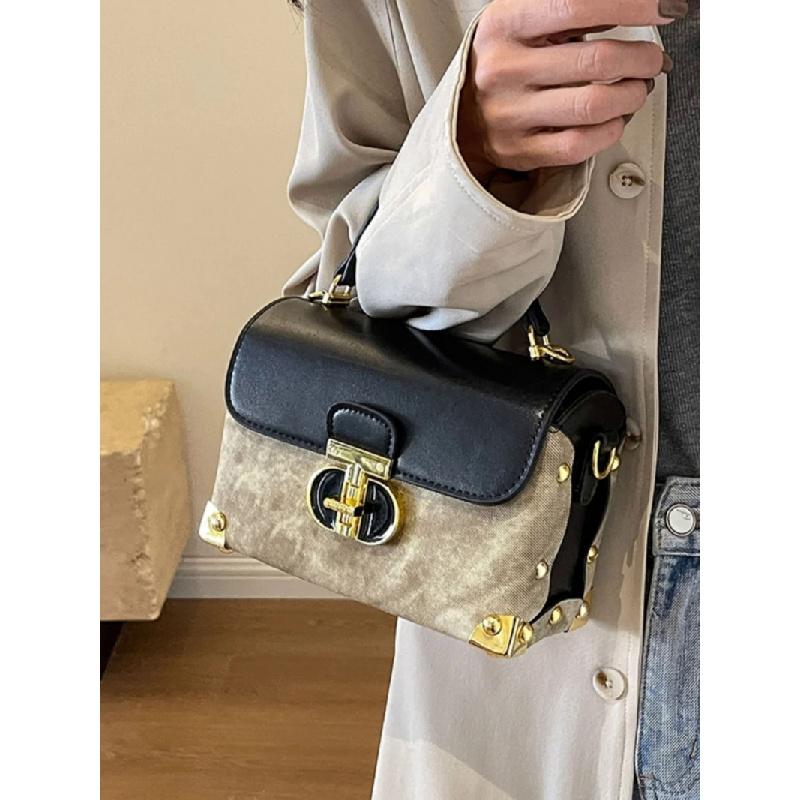 Luxury Designer Box Square Crossbody Bag For Women 2024 New Brand High Quality PU Tote Bag Fashion Giils Mini Handbag