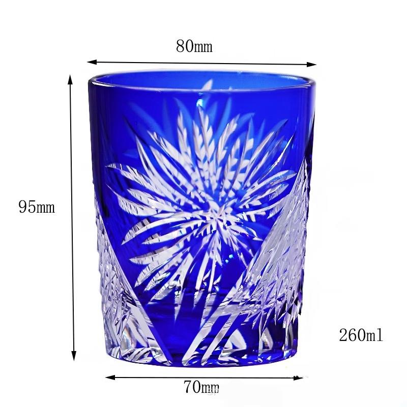 

Edo Kiriko Hand-Carved Crystal Whiskey Glass