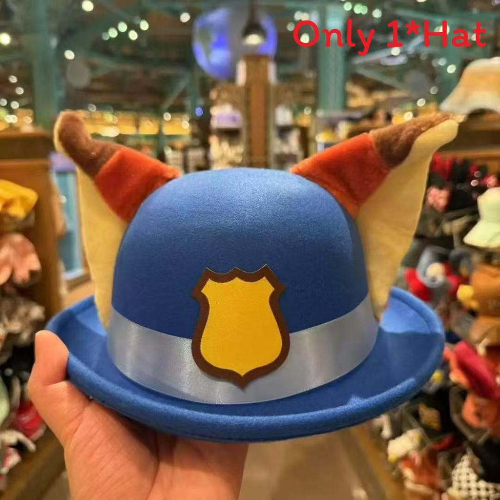 Zootopia Judy Hopps Nick Wilde Tier Cosplay Hut mit kurzem Schirm für Kinder