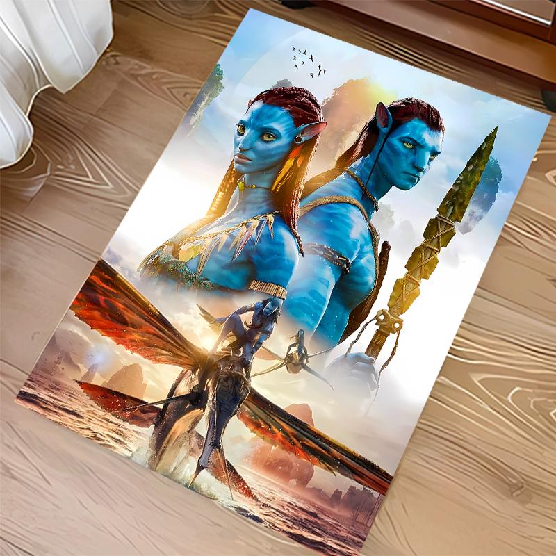 1pc Avatar Print Area Rug - Soft,Washable Non-Slip Indoor Mat for Office Chairs,Living Room,Home Office Decorative Rug