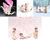 Enchanting Flower Fairy Miniature Figures With Delicate Fly Wings For Dollhouse Decor