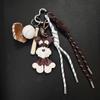 Taschenanhänger Süßer Hund Tasche Hängend Schnauzer Handgeflochtenes Seil Nischen-Taschenanhänger Geschenk Autoschlüssel Handy Dekorative Accessoires