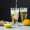 Bierglas, doppelwandig, hält Bier kalt, schöne, einzigartige isolierte Biergläser für die Hausbar