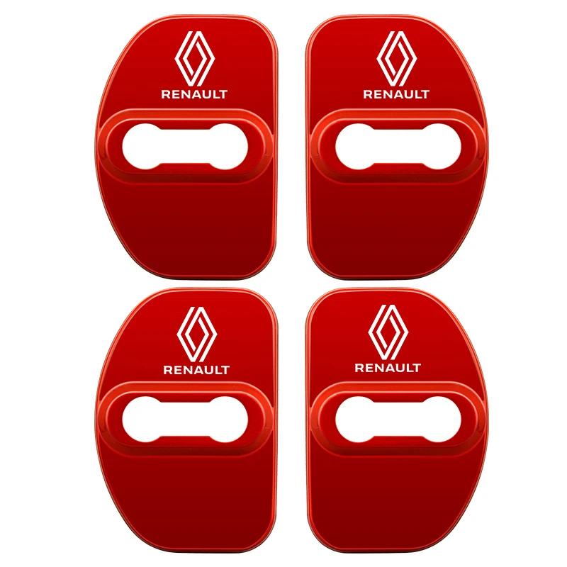 Interior Stickers For Renault Clio Captur Trafic Scenic 2 Megane 2 3 4 Kadjarle 4Pcs Titanium Alloy Car Door Lock Protective Cov