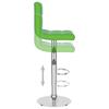 Bar Stool Green Faux Leather