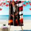 Stage: Electric Guitar Performance Beach Towel Outdoor Camping Beach Towel for Vacation Photos Absorbent Bath Towel Swim Seaside Beach Towel Comfort
