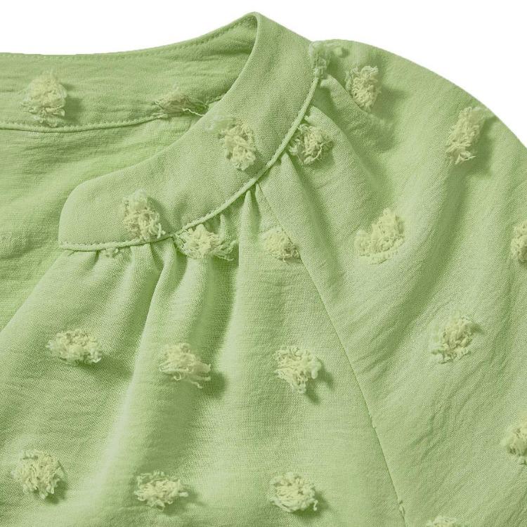 Women Casual Loose V-Neck Pullover Top Solid Color Blouse Half Sleeve Shirt Spring Summer S-XL