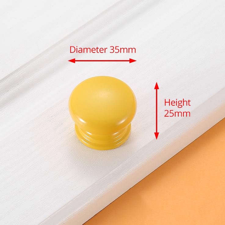 KAK Children Wooden Cabinet Knobs and Handles Kitchen Door Handles Macaron Wardrobe Cupboard Handle Drawer Knobs Furniture Pulls