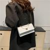 Fashionable Street Style Pu Leather Chain Shoulder Bag Beautiful Square Crossbody Bag
