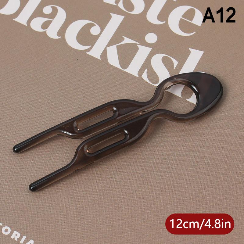 U-Shaped Hair Bun Hair Accessories  Design Resin Hairpin Hair Sticks For Woman Girl