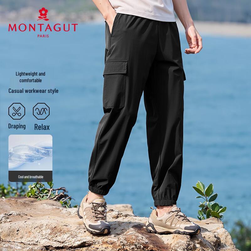 MONTAGUT Men's Summer Quick-Dry Stretch Jogger Cargo Pants