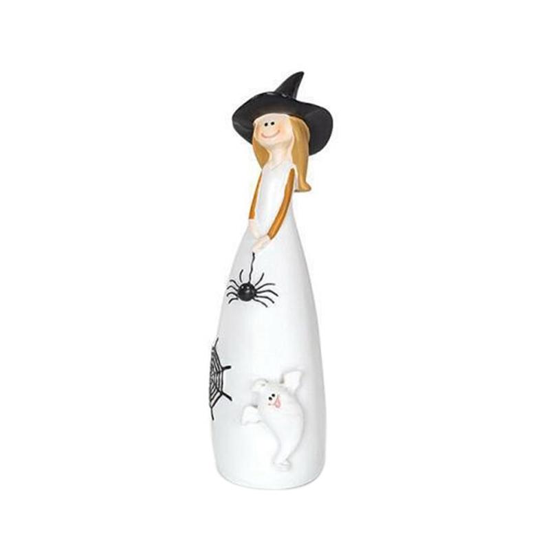 2025 Trend Halloween Witch Figurines And Statues Home Decor Cute Elf Sculpture B 1 PCS Home Decor Home Decor Gifts