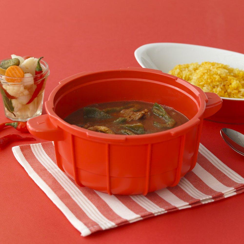 Meyer Old-Style Microwave Pressure Cooker, 2.3L, New Red (Includes Meyer-Supervised Easy Recipe Booklet) MPC-2.3NR