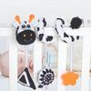 Cow Baby Wind Chime Toy with Strap Plush Stuffed Sensory Toy  Stroller