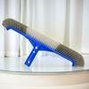 17inch Pool Brush Head with EZ Clip Cleaning Brush Head with Curved Ends for Cleaning Inground Pool Tiles Walls Floor Steps