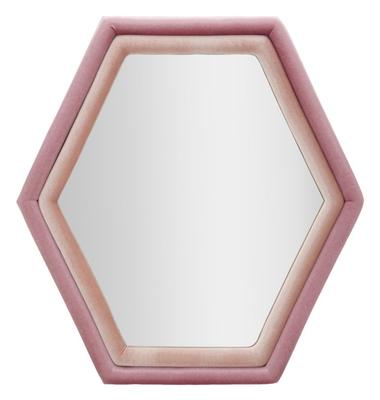 Wall Mirror Tony Mix Pink Velvet Cm 75X4X80
