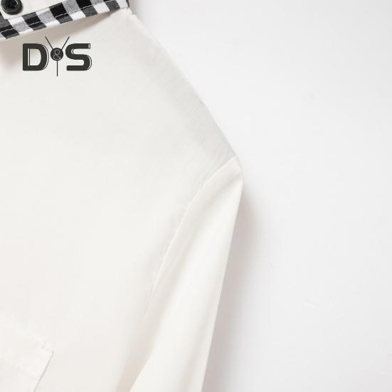 Pánská jarní košile Colorblock kostkovaný potisk Jednořadý Slim Fit Dlouhý rukáv Knoflíčky Knoflíky Streetwear Běžné Business Cardigan Košile Kabát