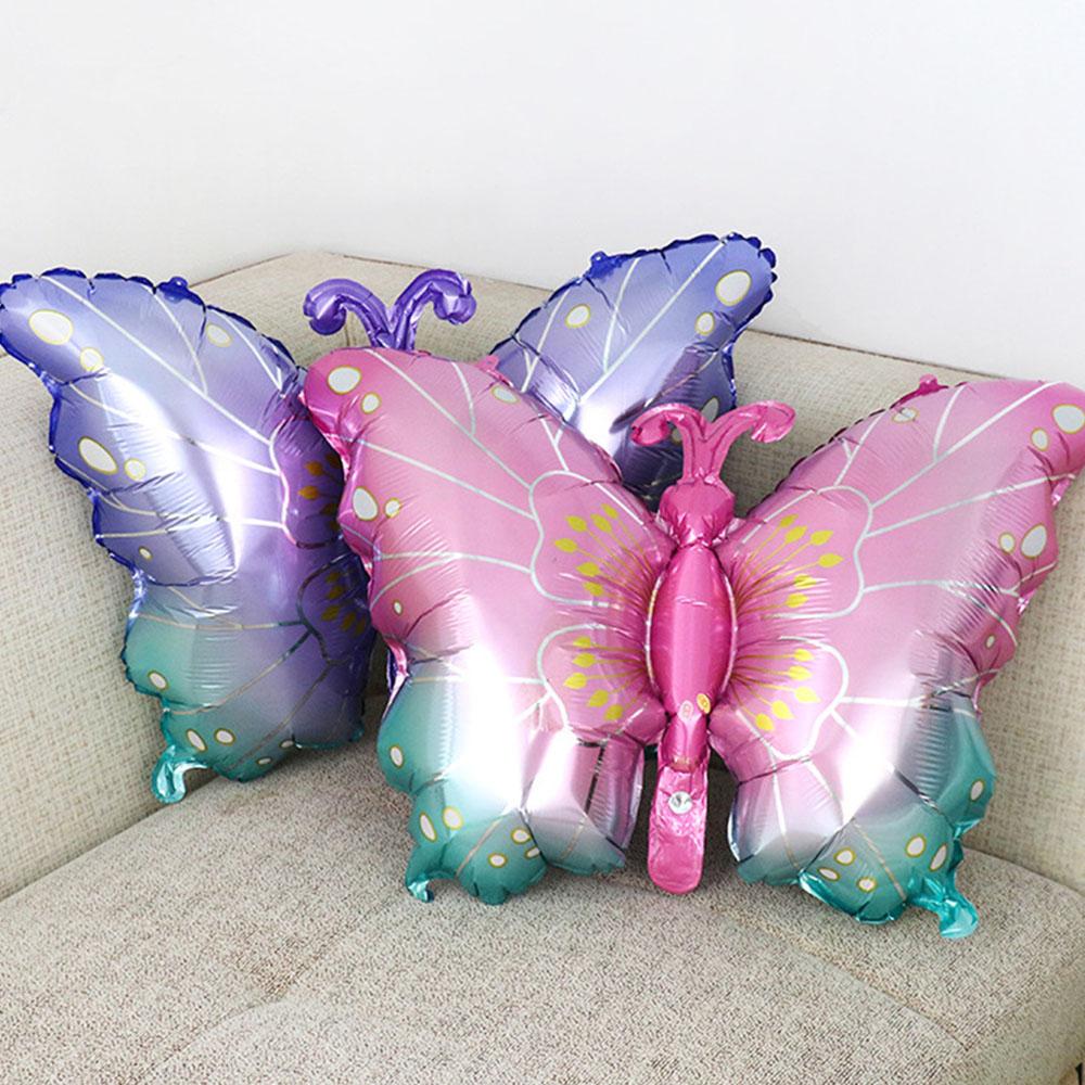 Large Butterfly Foil Balloons Blue Green Purple Birthday Party Wedding Decorations Baby Shower Globos Kids Toys