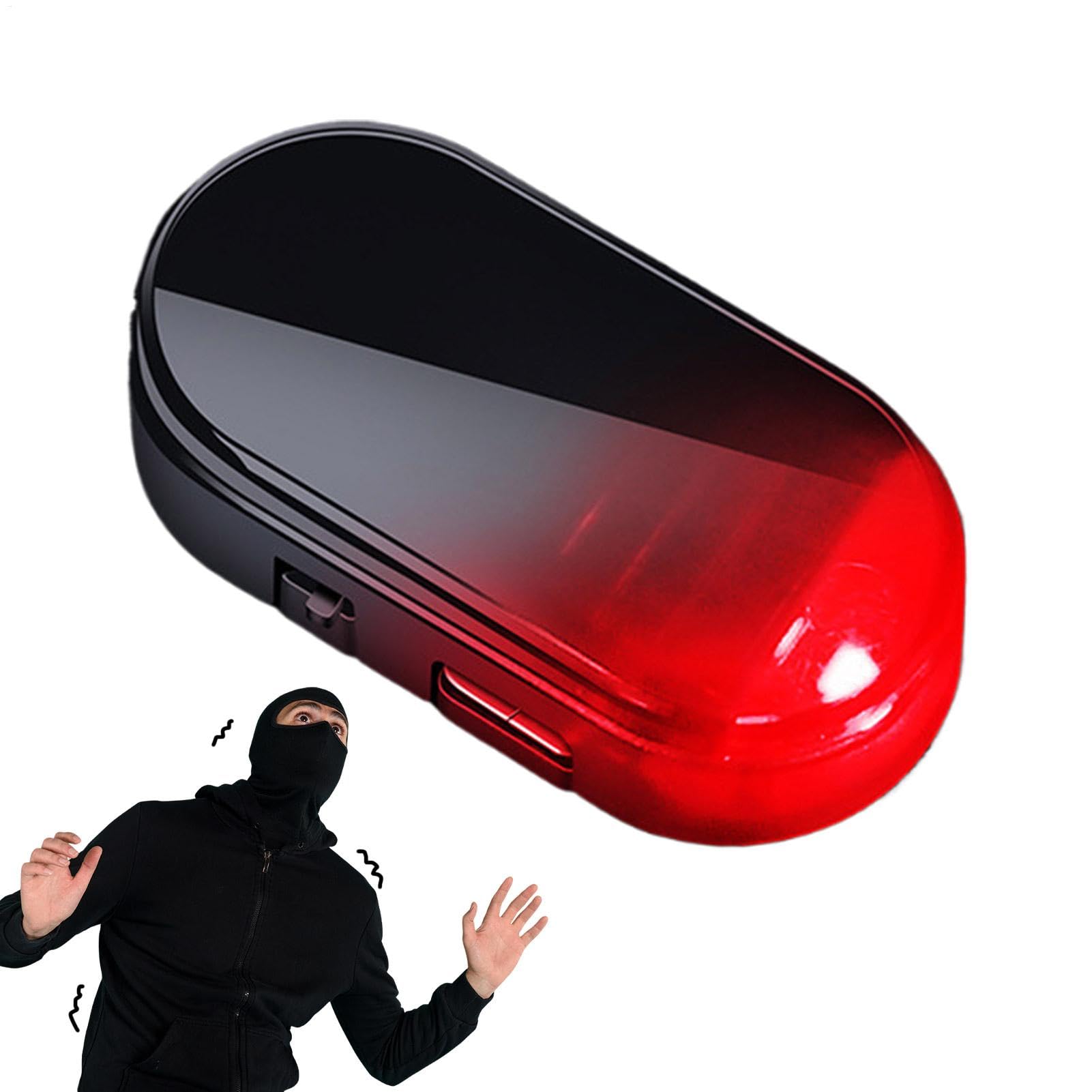 

Solar Powered Car Alarm Light, Solar Anti-Theft Car Warning Light | LED Flash Security red light чорний