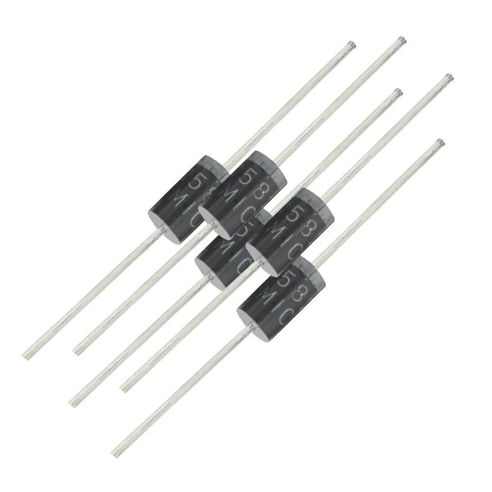 100PCS Schottky Diode 1N5822 1N5824 DO-27 30V-40V 3A-5A Electronic Components Diodes Kit