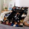 1pc Michael Jackson Performance Flannel Blanket,Ultra Soft Warm Plush Throw for Home Bedroom Bed Sofa Cover Camping Picnic gift Y72411
